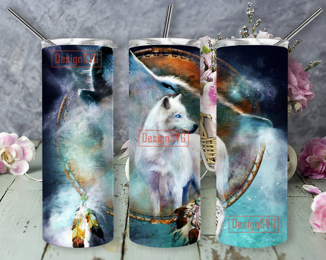 Wolf Dream tapered straight 20oz skinny tumbler digital download PNG sublimation, Wolves Howling 20oz Skinny Tumbler Sublimation Designs Wolf Tumbler for Straight/Tapered Tumbler PNG File Digital Download Sublimation DesignSVG 