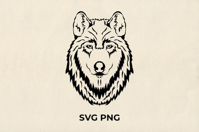 Wolf Face SVG SVG Masyafi Studio 