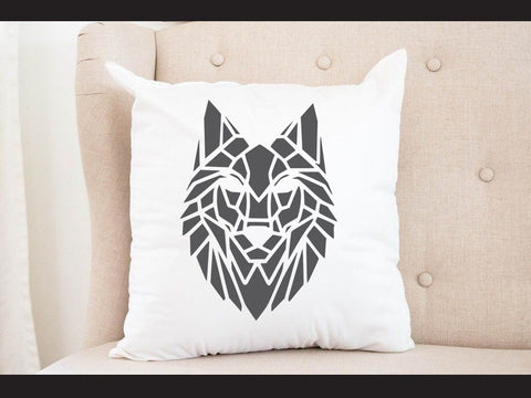 Wolf head Geomatical Print SVG Johan Ru designs 