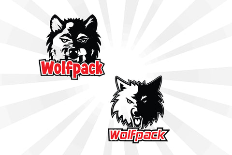 Wolf Head Set Vector SVG Johan Ru designs 
