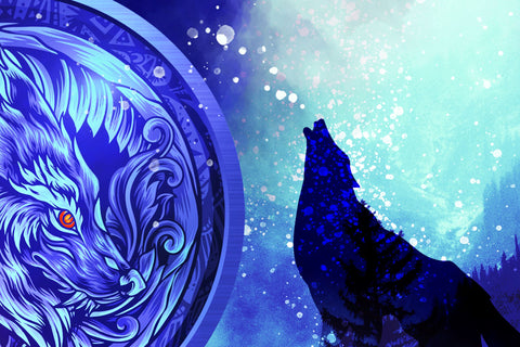 Wolf Howling Tumbler, Wolf Tumbler, 20oz Skinny Tumbler, Sublimation Designs PNG File, Digital Download, Seamless Sublimation Skinny Wrap Sublimation Syre Digital Creations 