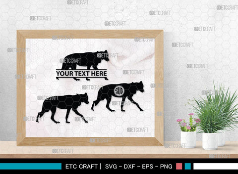 Wolf Monogram, Wolf Silhouette, Wolf SVG, Growling Wolf Svg, Howling Wolf Svg, Wolf Head Svg, Wolves Svg, SB00332 SVG ETC Craft 