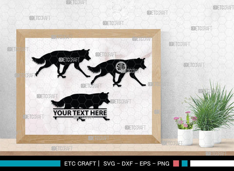 Wolf Monogram, Wolf Silhouette, Wolf SVG, Growling Wolf Svg, Howling Wolf Svg, Wolf Head Svg, Wolves Svg, SB00332 SVG ETC Craft 