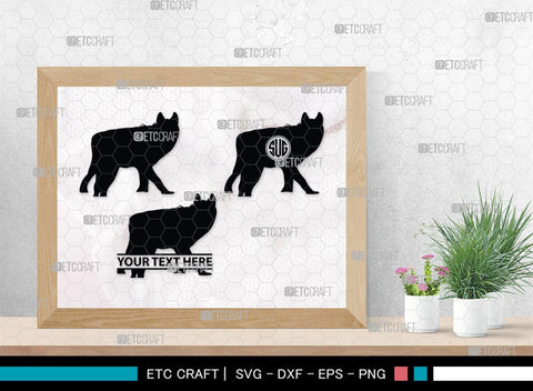 Wolf Monogram, Wolf Silhouette, Wolf SVG, Growling Wolf Svg, Howling Wolf Svg, Wolf Head Svg, Wolves Svg, SB00332 SVG ETC Craft 