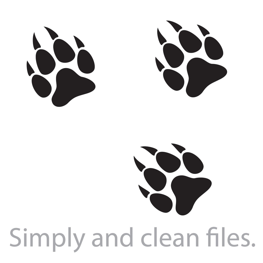 Wolf Paw Print Track Wolf Paw Print Track