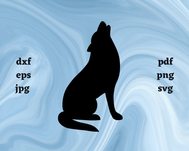 Wolf SVG Cut File SVG Northern Light SVG 