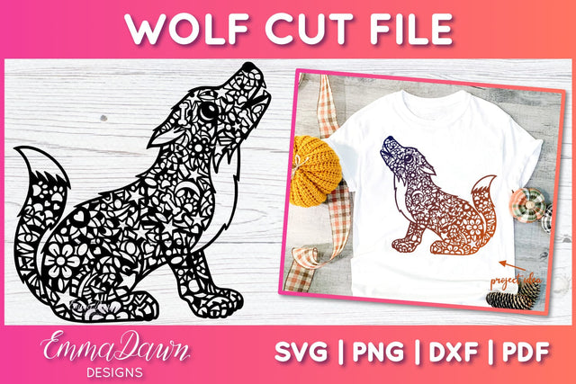 Wolf SVG SVG Emma Dawn Designs 