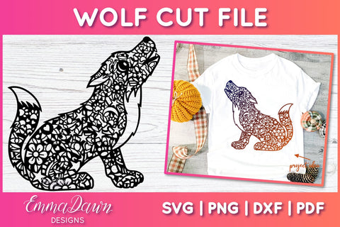 Wolf SVG SVG Emma Dawn Designs 