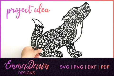 Wolf SVG SVG Emma Dawn Designs 