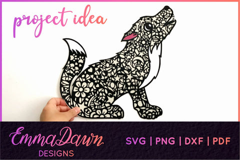 Wolf SVG SVG Emma Dawn Designs 