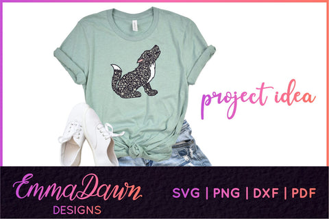 Wolf SVG SVG Emma Dawn Designs 