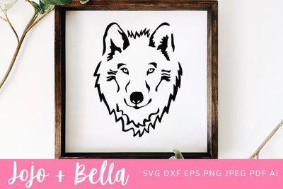 Wolf Svg, Wolf Dxf Wolf Printable, Wolf Iron On cut file, Wolf Svg cut file, Cricut, silhouette, wolf cut file wolf silhouette, wolf clipart SVG Jojo&Bella 