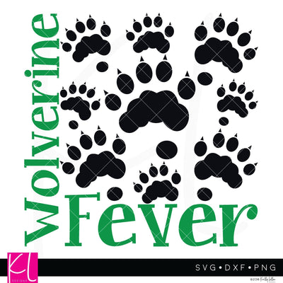Wolverine Fever SVG Kelly Lollar Designs 
