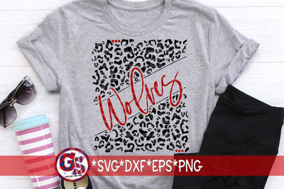 Wolves Leopard SVG DXF EPS PNG SVG Greedy Stitches 