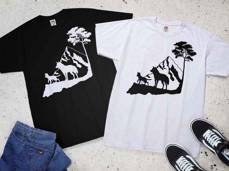 Wolves SVG DXF Cut Files, dxf files for plasma, cnc files for wood ...