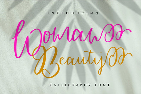 Woman Beauty Font goodigital_13 