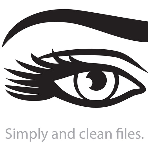 Woman Eyelashes and Eyebrow silhouettes SVG TribaliumArtSF 