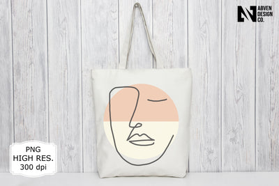 Woman Face and the Sun PNG Sublimation Sublimation Abven Graphics 