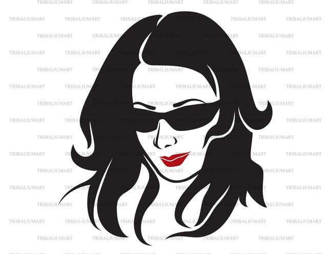 Woman face SVG TribaliumArtSF 