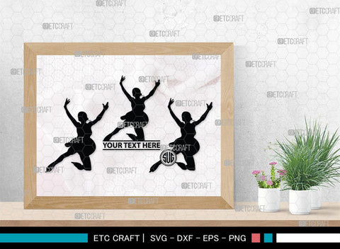 Woman Figure Skating Monogram, Woman Figure Skating Silhouette, Woman Figure Skating SVG, Female Figure Skating Svg, SB00418 SVG ETC Craft 