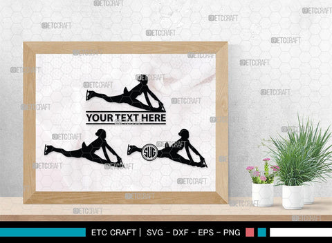 Woman Figure Skating Monogram, Woman Figure Skating Silhouette, Woman Figure Skating SVG, Female Figure Skating Svg, SB00418 SVG ETC Craft 