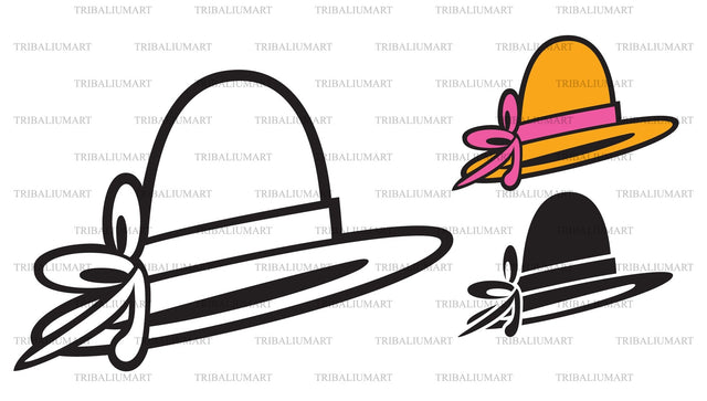 Woman hat SVG TribaliumArtSF 