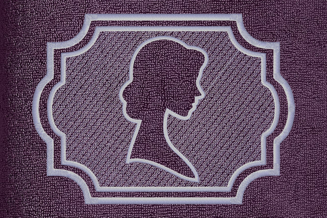 Woman head figure embossed machine embroidery digital down Embroidery/Applique DESIGNS embroidery-workshop 