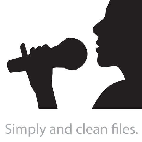 Woman holding a microphone SVG TribaliumArtSF 