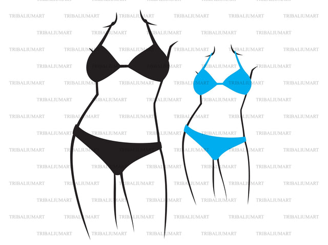 Woman in bikini SVG TribaliumArtSF 