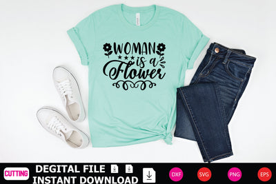 Woman is a Flower SVG Shahin alam 