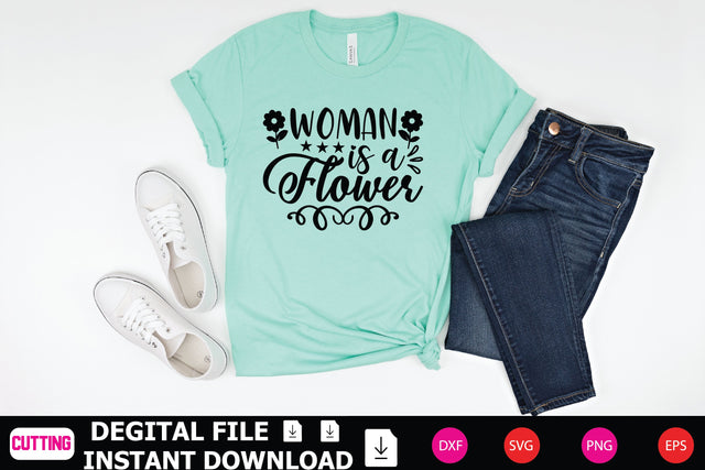 Woman is a Flower SVG Shahin alam 