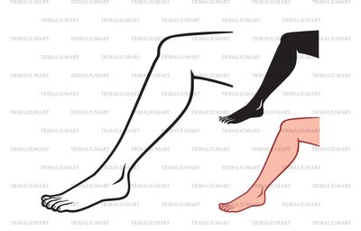 Woman leg SVG TribaliumArtSF 