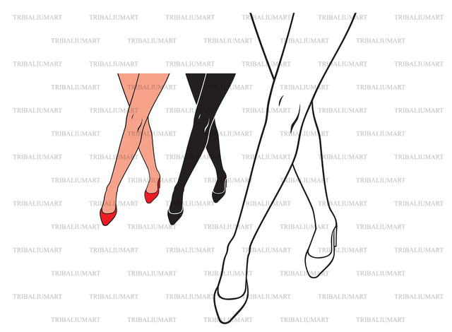 Woman legs SVG TribaliumArtSF 