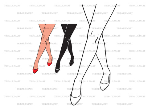 Woman legs SVG TribaliumArtSF 