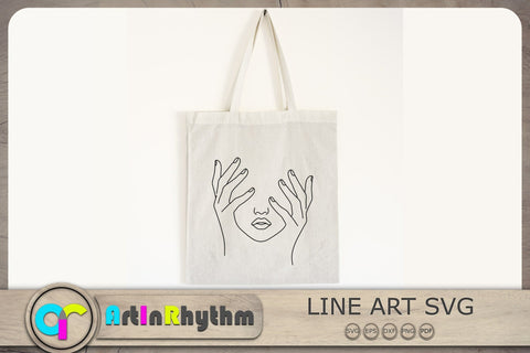 Woman Line Art Svg, Woman Face Line Art Svg, Line Art Svg SVG Artinrhythm shop 