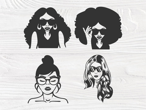 Woman SVG Bundle, Lips Svg, Hair Svg, Black Women Svg, Melanin Svg, Afro Girl Svg, Women Silhouette, Cricut Svg, Black Girl Magic SVG TonisArtStudio 