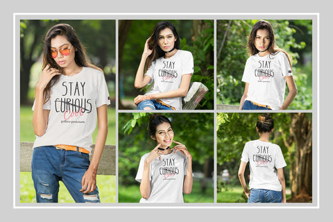 Woman T-Shirt Mock-Up Bundle Mock Up Photo SH_Tee store 