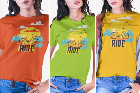 Woman T-Shirt Mock-Up Bundle Mock Up Photo SH_Tee store 