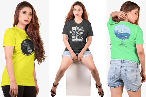 Woman T-Shirt Mock-Up Mock Up Photo SH_Tee store 