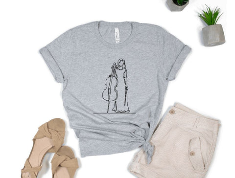 Woman with Cello Machine Embroidery Design Embroidery/Applique DESIGNS Canada Embroidery 