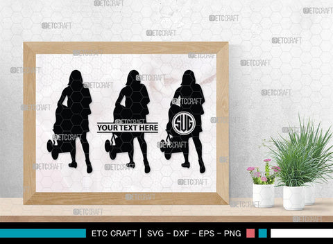 Woman With Stroller Monogram, Woman With Stroller Silhouette, Woman with Stroller SVG, Stroller Svg, Stroller Carriage Svg, SB00419 SVG ETC Craft 