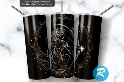 Woman Zodiac 20 oz / 30 oz Tumbler PNG Sublimation Regulrcrative 