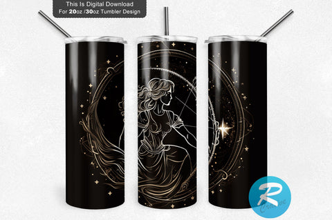 Woman Zodiac 20 oz / 30 oz Tumbler PNG Sublimation Regulrcrative 