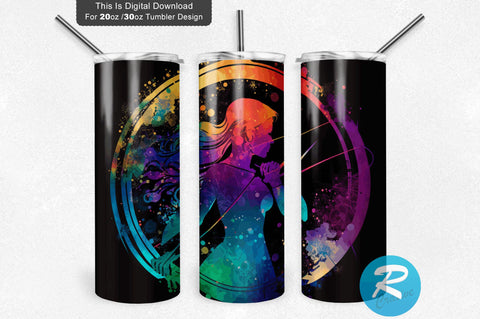 Woman Zodiac Sagittarius Round 20 oz / 30 oz Tumbler PNG Sublimation Regulrcrative 