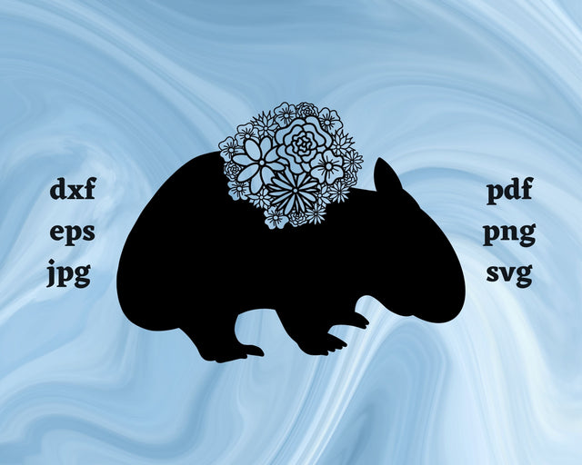 Wombat Mandala SVG Cut File SVG Northern Light SVG 