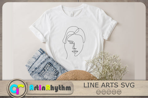 Women Face Line Arts Svg, Face Line Arts Svg, Women Line Arts Svg SVG Artinrhythm shop 