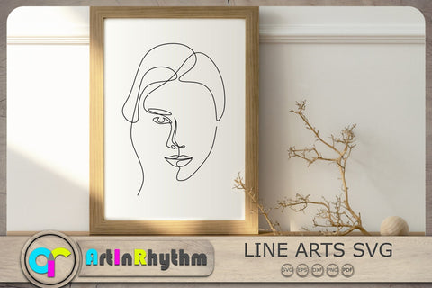 Women Face Line Arts Svg, Face Line Arts Svg, Women Line Arts Svg SVG Artinrhythm shop 