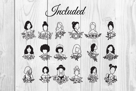 women flower clipart svg SVG dadan_pm 