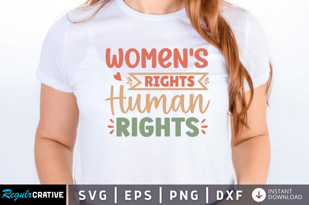 Women rights are human rights SVG - So Fontsy