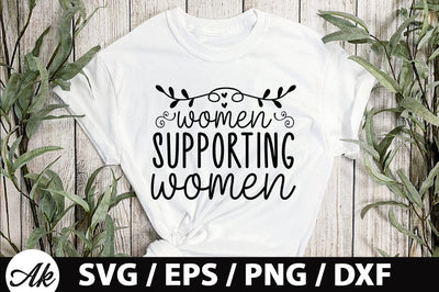 Women supporting women SVG SVG akazaddesign 